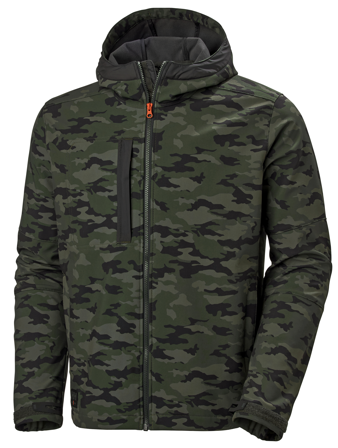 Helly Hansen Workwear Kensington 74230-481 Softshelljakke med hette, kamuflasje Kamouflage, Klær