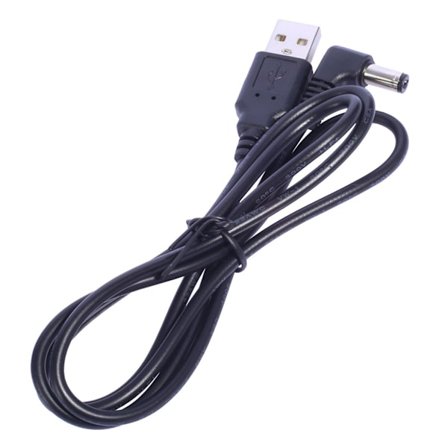 USB til DC5.5 x 2.1mm ladekabel for LED-lyslist 5V spenningsenhet