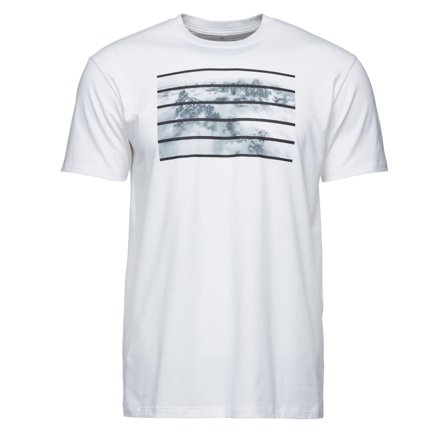 Black Diamond Men's Aerial View Tee Men short-sleeved sweaters White S