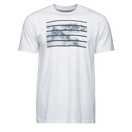 Black Diamond Men's Aerial View Tee Men short-sleeved sweaters White L