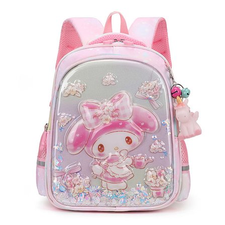 Børnetaske tegneserie sød Kulomi førskoletaske pige vægttabsreducerende grundskoleelever første og anden klasse rygsæk