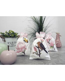 Stickpackung Dufttütchen Magnolien 3-er Pack