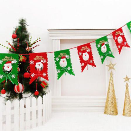 Juldekorationer Flagga Banner Xmas Hängande Drop Ornament
