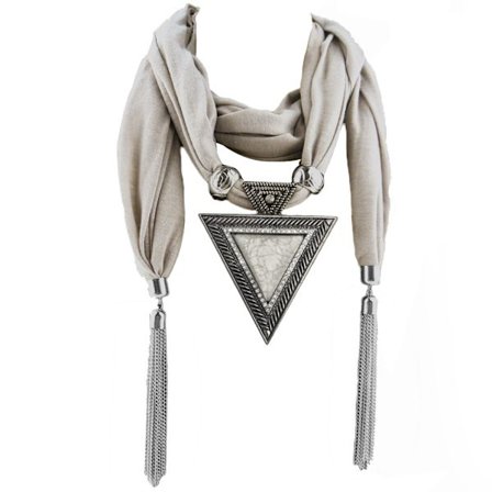 Dame Mote Bohemsk Etnisk Smykke Dusk Vanndråpe Anheng Skjerf Halskjede