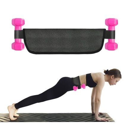 Höftlyftbälte för höftstötar, stödjande bälte för rumpövningar, glute bridge, kettlebell för omvända knäböj, svart