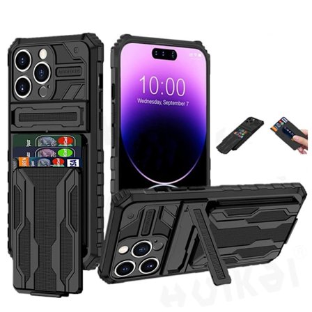 iPhone 14 Pro - Skal med GÖMD Korthållare