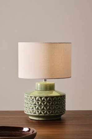 Jotex - MONICA bordlampe Grå - Kjøp Bordlamper hos Jotex