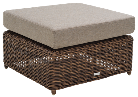 Brafab Glendon Fotpall Dark Brown/Soft Moose, Utemöbler