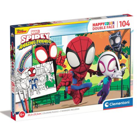 Marvel Spiderman Happy Color Puzzle 104pcs