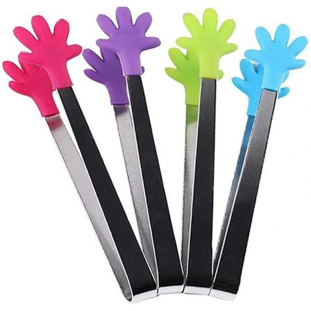 4 stk. Mini Istænger/Tænger med Perfekt Udformede Silikonehåndtag Bedste Køkkenredskaber, til Muffins, Pandekager, Kager, Chokolade