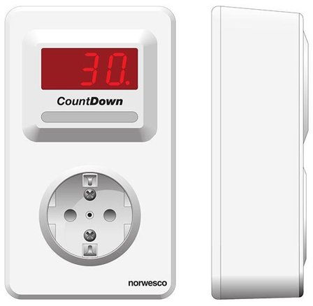 Norwesco 493002 Tidströmställare med 0,3 m sladd, IP20, Strömbrytare & vägguttag