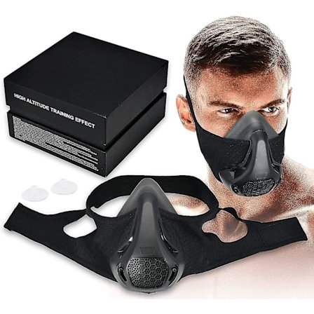 Nextgen Altitude Workout Mask Cardio Pust og Åndedrettsstyrketrener 24 Oksygenmangelnivåer, 8 Utskiftbare Karbonfiltre Sport Elevati