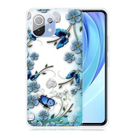 Butterfly läder Xiaomi Mi 11 Lite 5G / Xiaomi Mi 11 Lite fodral - Flerfärgad