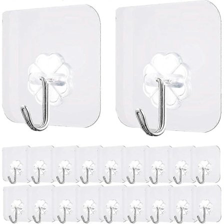 Självhäftande krokar, 20-pack, 15 kg