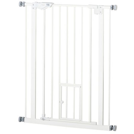 Dør Sikkerhedslåge Til Hunde Og Babyer, Ingen Boring Nødvendig, Med Automatisk Lukning, 74-80 Cm, Trappebeskytter