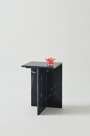 Jotex - Beistelltisch Marmor 35x35 Cm Schwarzer marmor - MELETO - Kaufe Beistell- und Ablagetische bei Jotex