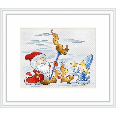 Broderikit MP Studia "Små hjälpare" 14x11 cm