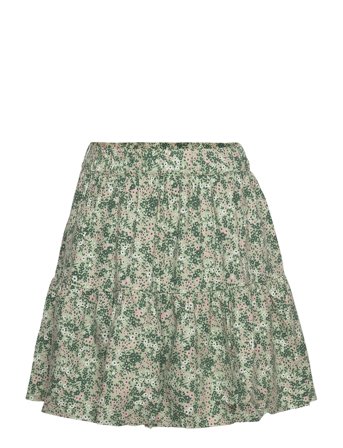 Skirt Twill Dresses & Skirts Skirts Short Skirts Grønn Creamie*Betinget Tilbud