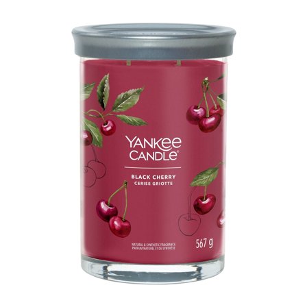 Yankee Candle Signature Tumbler Candles Black Cherry 567g - Candela Profumata