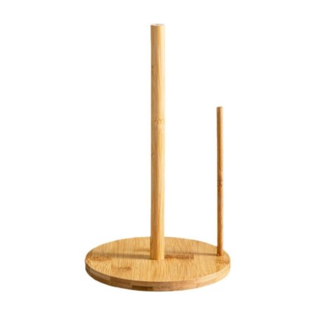 Puinen talouspaperiteline, rustiikkinen kelmuteline keittiön ruokakomeroon ja WC:hen