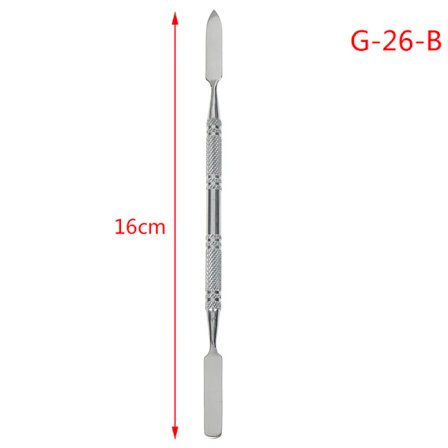 1 stk. Blandingsspatel i rustfritt stål, sminketonerspatel, blandingspinne, foundationkremblandingsverktøy