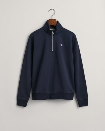 GANT Teenager Sweatshirt mit Reißverschluss-Kragen (134/140) Marineblau