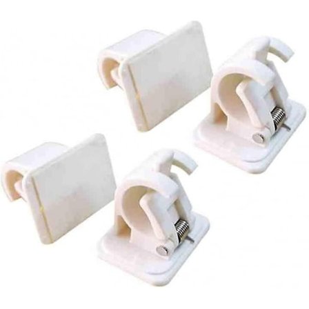 Gardinstangbrakett, selvklebende gardinstangkrok, veggkrok og feste