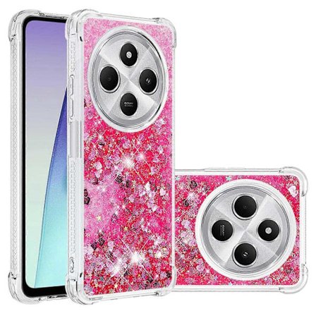 Kompatibel med Xiaomi Redmi 14C 4G Mobilskall - Perfekt Rosa/Hjerter_tfrf