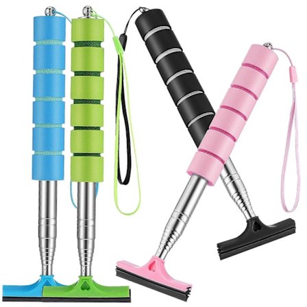 4 stk. Sidespejlskraber Mini Skrabere Udtrækkelig Bilspejlvisker Bil Bakspejl Renseskrabere