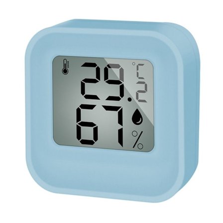 Digitalt termometer Hygrometer Temperaturmåler BLÅ