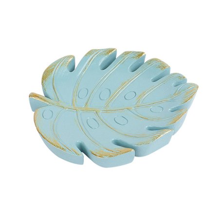 Smyckeshållare Bricka Bladformad Smycken Catchall Bricka Örhängen Hållare Prydnadsbricka Hemdekorationer Present till tjej kvinnor