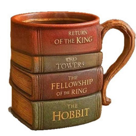 Bokformede kaffekopper Litterære serier Samleobjekter Drikkeartikler for bokelskere
