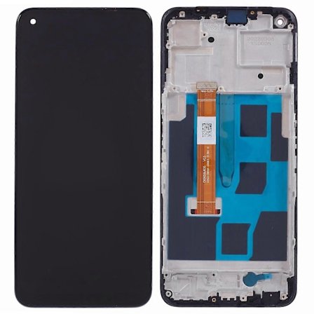 For OnePlus Nord CE 2 Lite 5G Grade B LCD-skjerm og digitaliseringsenhet + ramme (uten logo)