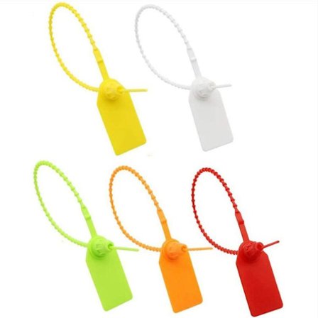 Kabelbindningsetikett 100 st plast kabelbindningsetikett självlåsande