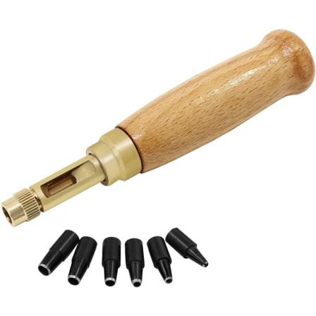 Skruvstans För Fordonsläder, 6 Spetsar, Storlekar: 1,5-4 Mm