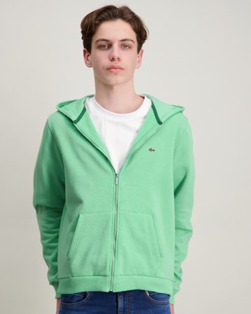 Lacoste SWEATSHIRT ZIP HOOD Grön Huvtröjor/Hoodies Kille - Kids Brand Store