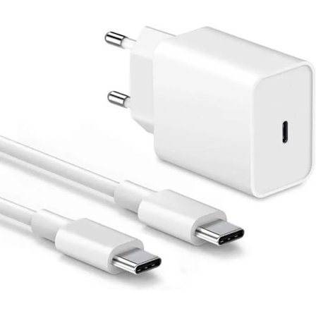 USB-C-laddare 25W - E.F.CONNECTION - USB-C-kabel 1M - Kompatibel med Xiaomi Redmi Note 14 13 12 Pro - Snabbladdning