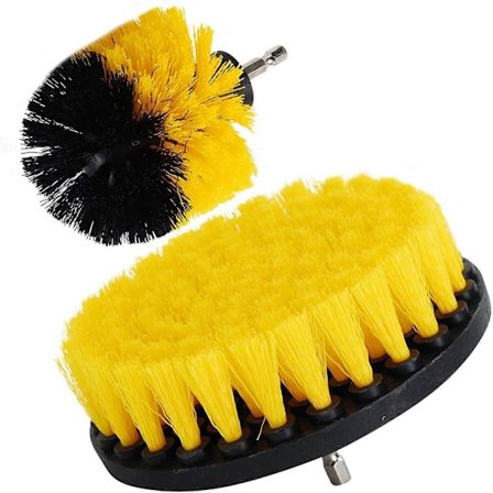 3 tum + 5 tum Medeltung Kraftfull Skrubb Borste Rengöringsborste Borr Rengöringskit för Badrum, Dusch, Kakel och Fogytor