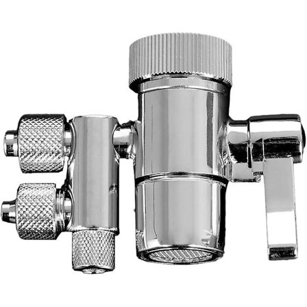 Diverterventil Vandrenser Skifteventil til Espring Amway To-vejs Hane Filter Diverterventil 3/8in & 5/16in Ud {DB}