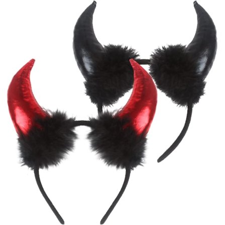 Halloween-diadem med djävulshorn, Halloween-kostymer, Halloween-dekorationer, Halloween-fest, Halloween-accessoarer