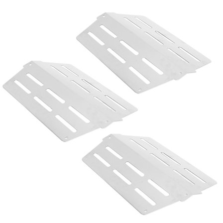 3 kpl ruostumattomasta teräksestä valmistettuja grillin lämpölevyjä, ruosteen- ja korroosionkestävä korvaus Weber Genesisille