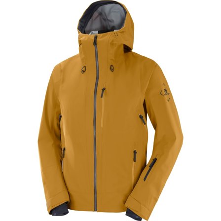 Salomon Men's Outlaw 3L Jacket Men unlined ski jackets Brown L