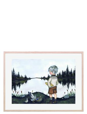 Poster A Day At The Lake 30X40 Home Kids Decor Posters & Frames Posters Friendship Posters Multi/mønstret That's Mine