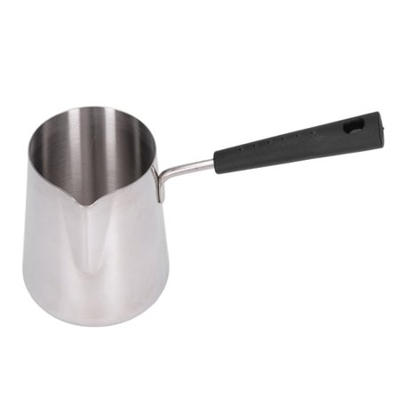 Tyrkisk kaffekanne 600ml rustfritt stål blank overflate Høy temperaturbestandig lett å rengjøre smørvarmer