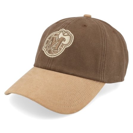 Mitchell & Ness - NBA Braun Unconstructed Cap - Dallas Mavericks Lux Chain Brown Dad Cap @ Hatstore