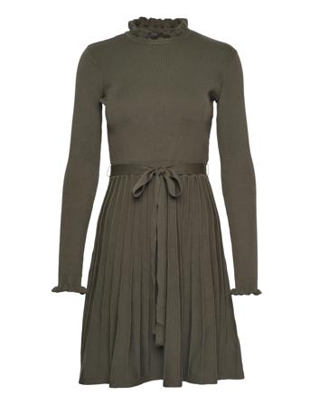 Dress Linnea Knitted Kort Kjole Khaki Green Lindex