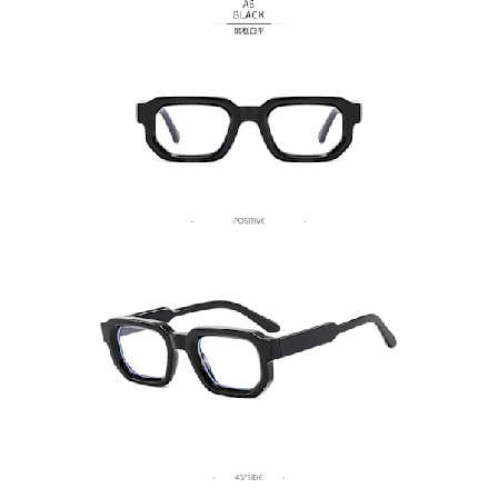 2024 Solbriller med eget logo - Menn - Tykke rammer - Luksuriøse merkebriller - Svarte rammer - Lesebriller for menn - Briller for menn