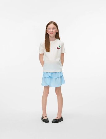 Vero Moda Girl Vmemma Smock Layer Short Skirt Wvn Girl - Blue - 146