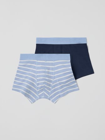 Polarn O. Pyret - 2-pack boxers - 134|140 - Childrenswear - blue