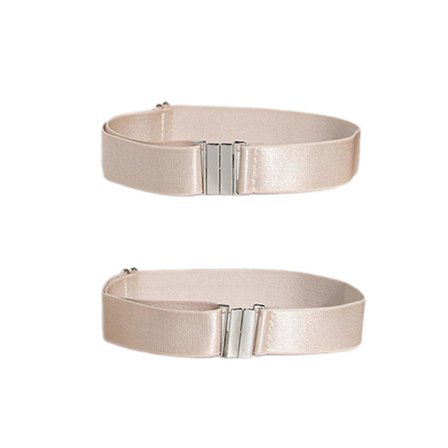 Justerbar elastisk strømpebånd med metalspænde til støvlesokker Lange strømper Skridsikker lårhøj strømpebælte til kvinder